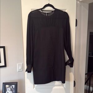 Maeve Black Long Sleeve Sheath Dress